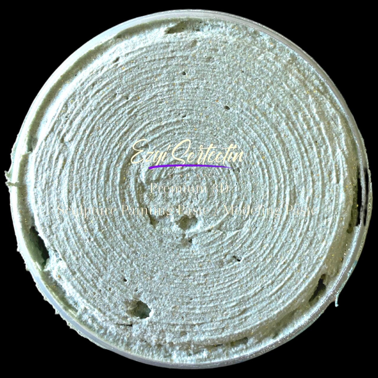 3D Premium Sculpture Painting Paste|Texture Paste|Decorative Plaster|Ready to Use|Ideal for Artwork|Stencil|Flowers|Texture|Art Relief|New Formula| 6 oz by Volume|Ezgi Sertcetin